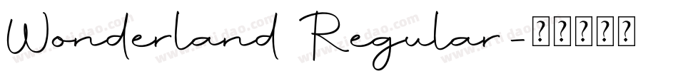 Wonderland Regular字体转换